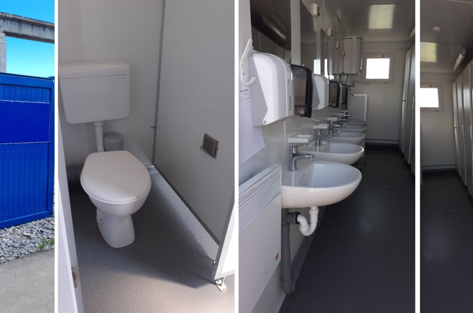 Toilet Container Rental GenRent Container with Toilets for Rent