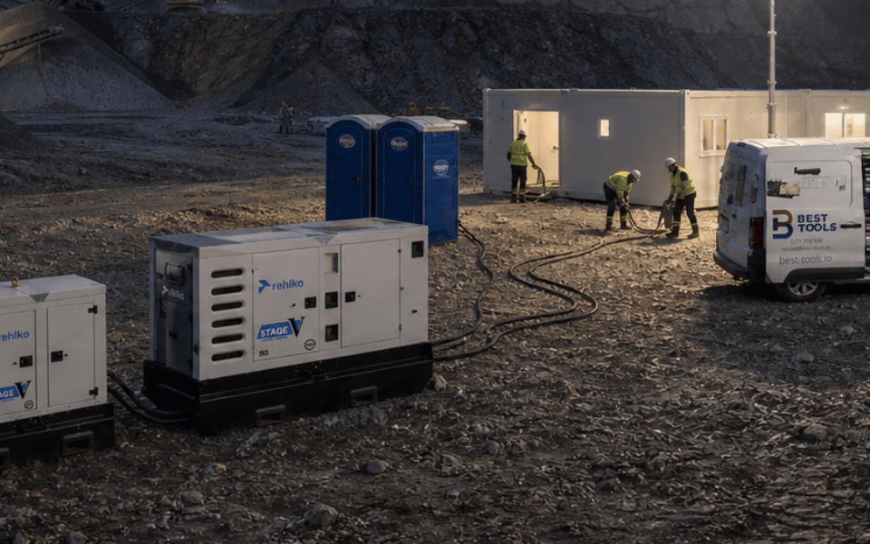 Închiriere generator pentru șantier: soluția rapidă pentru alimentare temporară
